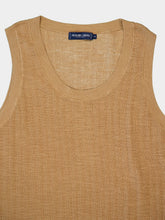 Frescobol Carioca Beige Prado Ribbed Cotton Vest