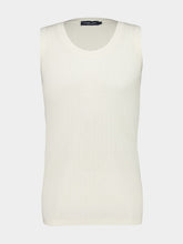 Frescobol Carioca Off-White Prado Ribbed Cotton Vest