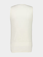 Frescobol Carioca Off-White Prado Ribbed Cotton Vest