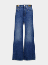 Rabanne Baggy Dark Wash Jeans with Gold Medals