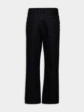Rabanne Black Boyfriend Jeans with Gold Studs