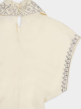 Rabanne Cream Crossed Neck Top