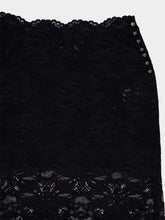Rabanne Black Lace Midi Skirt