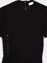 Rabanne Black Draped Jersey Long Dress