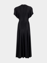 Rabanne Black Draped Midi Dress