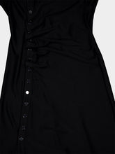 Rabanne Black Draped Midi Dress