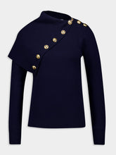 Rabanne Navy Wool Sweater
