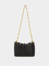 Rabanne Black Leather 1969 Nano Bag