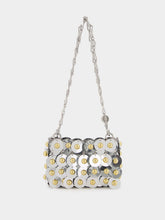 Rabanne Silver Sparkle Nano Sphere Bag