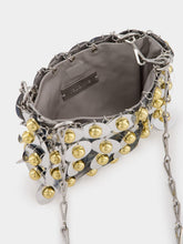 Rabanne Silver Sparkle Nano Sphere Bag