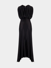 Rabanne Black Draped Maxi Dress