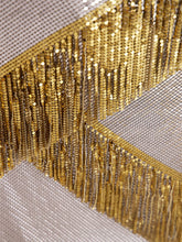 Rabanne Asymmetrical Chainmail Skirt with Metallic Fringes