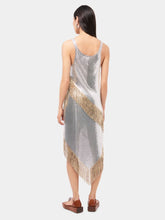 Rabanne Asymmetrical Chainmail Top with Metallic Fringes