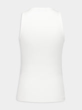 Rabanne White Tank Top with Waist Piercing Detail