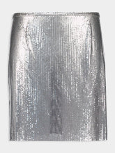 Rabanne Silver Mesh Mini Skirt