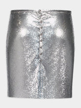 Rabanne Silver Mesh Mini Skirt