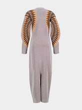 Rabanne Silver Long Lurex Jacquard Dress