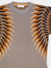 Rabanne Silver Long Lurex Jacquard Dress