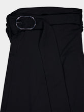 Rabanne Black Wraparound Palazzo Pants