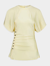 Rabanne Crème Anglaise Draped Blouse