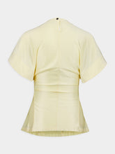 Rabanne Crème Anglaise Draped Blouse