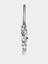 Rabanne Large Silver Sparkle Disc Bag