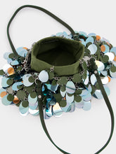 Rabanne Green and Blue Sequined Shoulder Bag