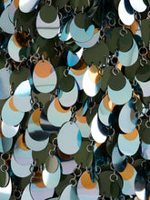 Rabanne Green and Blue Sequined Shoulder Bag