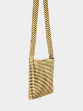 Rabanne Mini Gold Pixel Mesh Bag