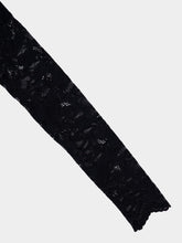 Rabanne Long Black Lace Bardot Dress