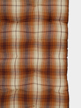 Madam Stoltz Pumpkin Spice Checked Cotton Mattress