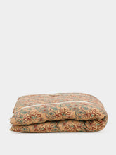 Madam Stoltz Peach Floral Printed Cotton Mattress