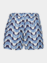Frescobol Carioca Blue Deserto Print Swim Shorts