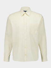 Frescobol Carioca Beige Relaxed Fit Baby Cord Cotton Shirt