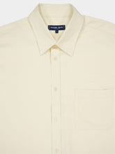 Frescobol Carioca Beige Relaxed Fit Baby Cord Cotton Shirt