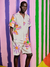 Frescobol Carioca x John Booth Ecru Floral Roberto Linen Shirt