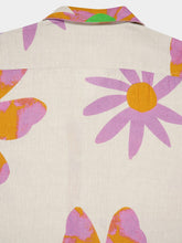 Frescobol Carioca x John Booth Ecru Floral Roberto Linen Shirt