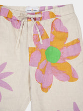 Frescobol Carioca x John Booth Ecru Floral Felipe Linen Shorts