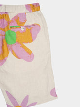 Frescobol Carioca x John Booth Ecru Floral Felipe Linen Shorts