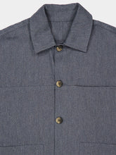 Frescobol Carioca Navy Belford Cotton-Cashmere Jacket