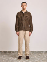 Frescobol Carioca Brown Ravi Suede Overshirt