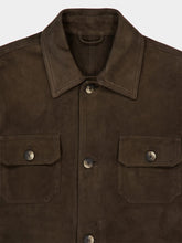 Frescobol Carioca Brown Ravi Suede Overshirt