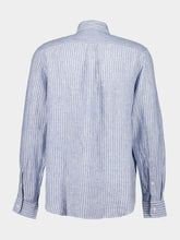 Frescobol Carioca Navy Telles Linen Shirt