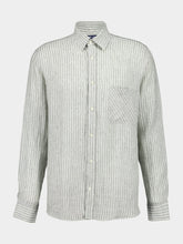 Frescobol Carioca Dark Olive Telles Linen Shirt