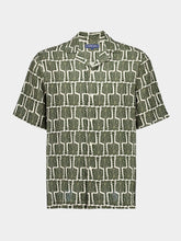 Frescobol Carioca Dark Olive Roberto Linen Shirt