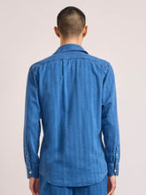 Frescobol Carioca Light Denim Emilio Herringbone Shirt