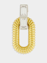 Rabanne XL Oval Two-Tone Brass Earrings