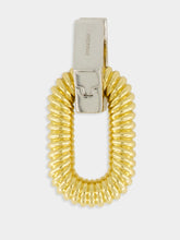 Rabanne XL Oval Two-Tone Brass Earrings