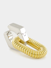 Rabanne XL Oval Two-Tone Brass Earrings