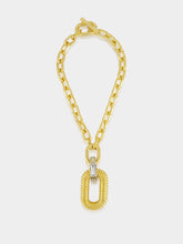 XL Gold Link Necklace with Pendant